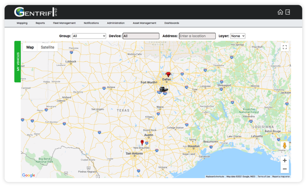 Gentrifi's updated fleet management tool for tracking assets and viewing critical events