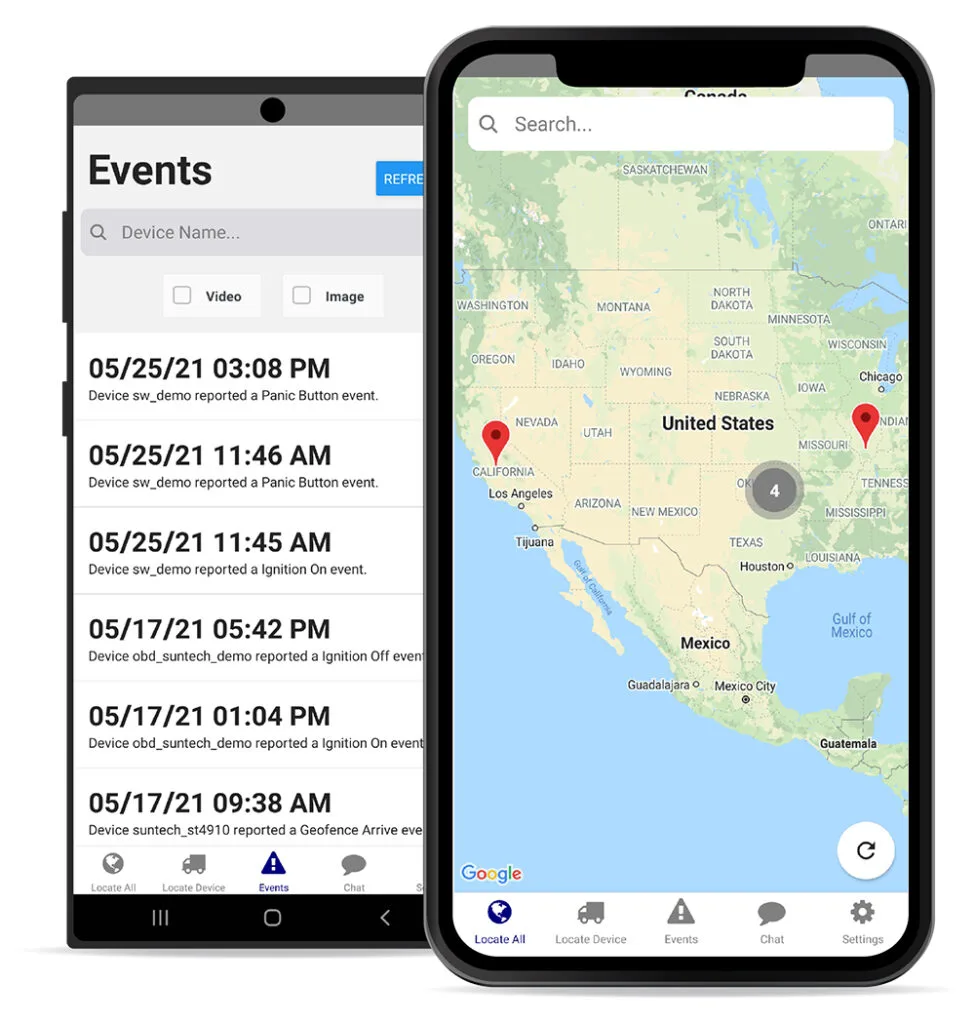 Fleet Tracking Mobile App - Android and IPhone